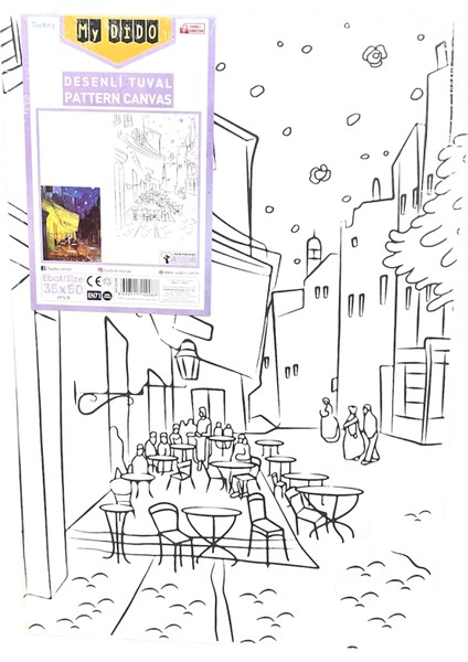 Mydido Desenli Tuval 35 x 50 cm fırsatları