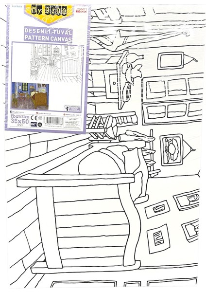 Mydido Desenli Tuval 35 x 50 cm indirimleri