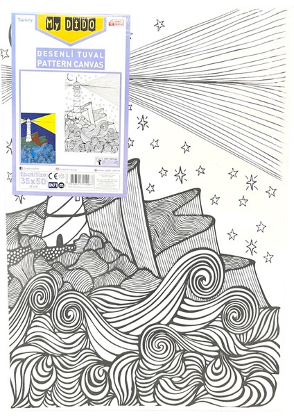 Mydido Desenli Tuval 35 x 50 cm