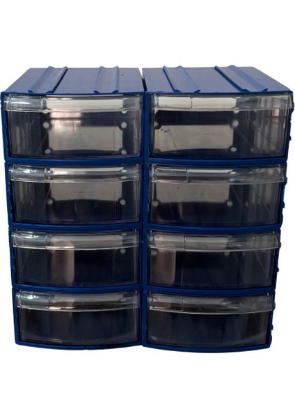 Plastik Çekmeceli Kutu 8 Çekmeceli 720-M