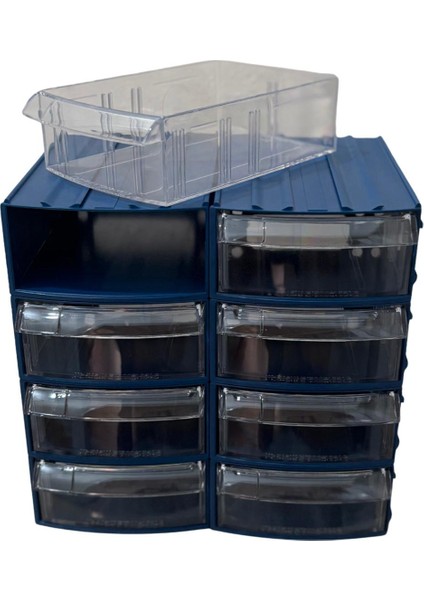 Plastik Çekmeceli Kutu 8 Çekmeceli 720-M modelleri