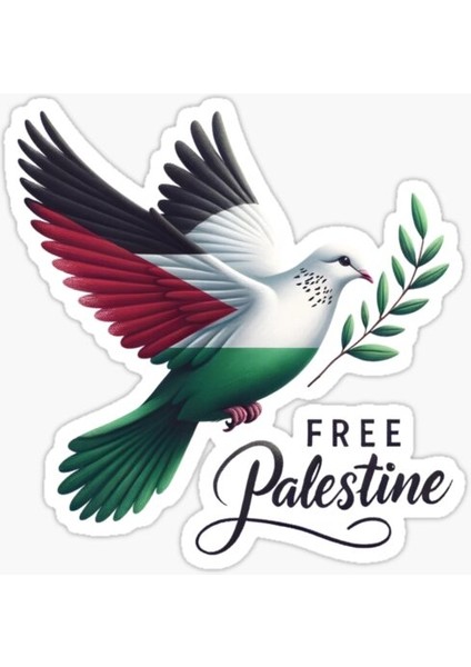 Özgür Filistin Gazze Güvercini Çıkartması Araba Sticker Etiket