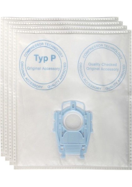 Uyumlu P Tipi Süpürge Toz Torbası - 4 Adet Beyaz fiyatları