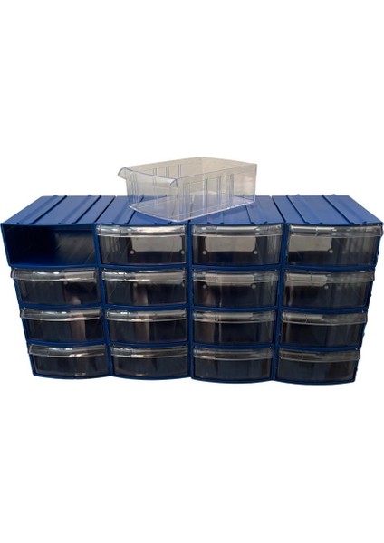 Plastik Çekmeceli Kutu 16 Çekmeceli 720-M modelleri