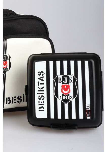 Yeni Sezon Lisanslı Beşiktaş 3 Bölmeli Çubuklu Beslenme Çantası,beslenme Kabı ve Matara Seti fırsatları