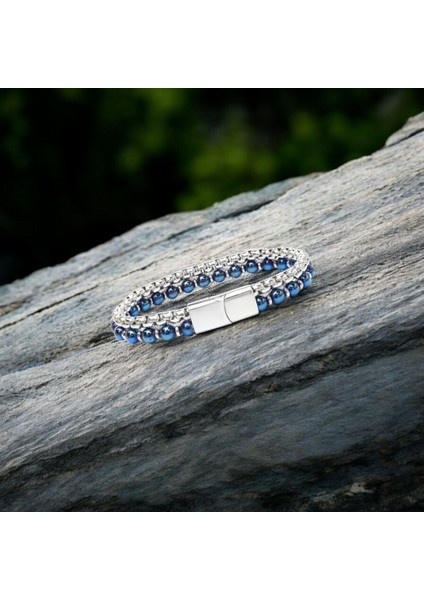 Çelik Zincirli Mavi Ve Gümüş Hematit Bileklik 31832B21D6 fırsatları