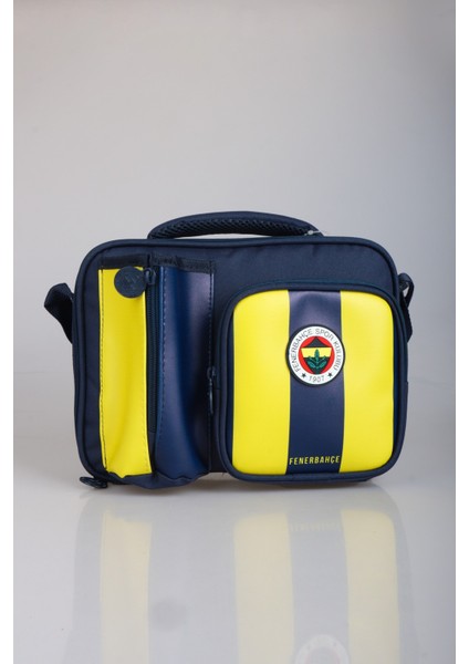 Yeni Sezon Lisanslı Fenerbahçe Çubuklu 3 Bölmeli Beslenme ÇANTASI,700 ml Trıtan Matara ve 2 Katlı Beslenme Kabı/lunch Box