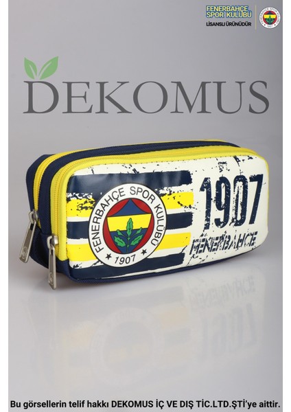 Dekomus Ile Lisanslı Fenerbahçe Kalem Çantası,2'li Kurşun Kalem,silgi ve Çift Bıçaklı Kalemtraş Seti indirimleri