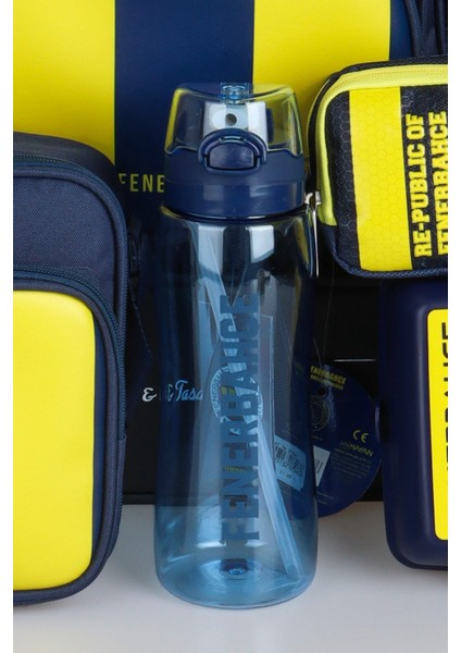 Yeni Sezon Lisanslı Fenerbahçe Full Set Çubuklu Okul,3 Bölmeli Beslenme Çantası ve Kalem Çantası Ile 700 ml Matara,beslenme Kabı fırsatları