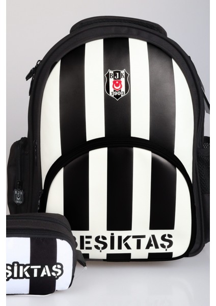 Yeni Sezon Lisanslı Beşiktaş Çubuklu Okul Çantası ve Kalem Çantası Seti fiyatları