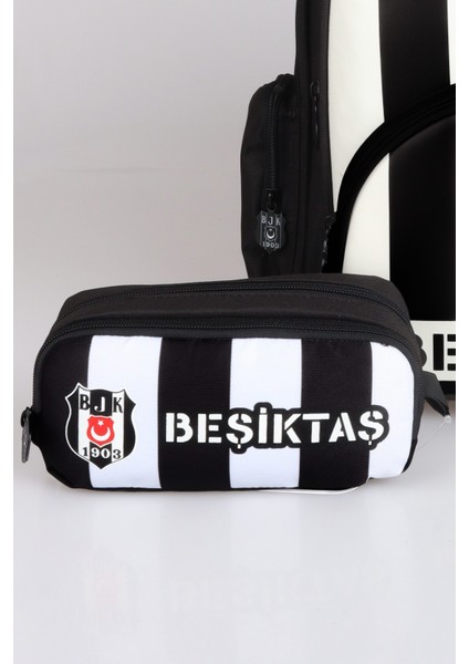 Yeni Sezon Lisanslı Beşiktaş Çubuklu Okul Çantası ve Kalem Çantası Seti modelleri