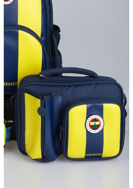 Yeni Sezon Lisanslı Fenerbahçe Çubuklu Okul Çantası,3 Bölmeli Beslenme Çantası ve Kalem Çantası Seti fırsatları