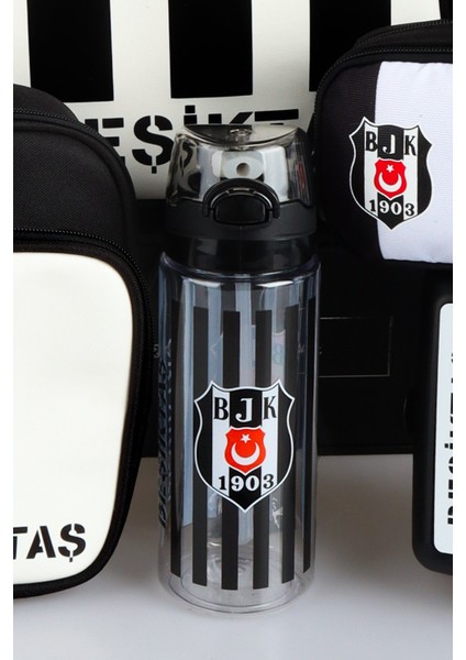 Yeni Sezon Lisanslı Beşiktaş Full Set Çubuklu Okul,beslenme ve Kalem Çantası Ile Beslenme Kabı,matara indirimleri