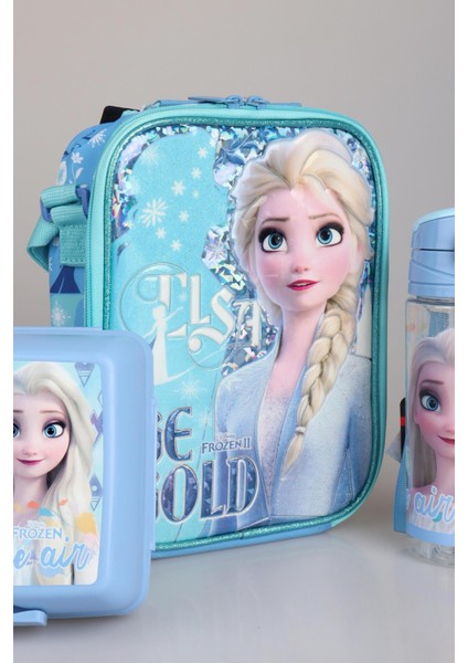 Dekomus Lisanslı Elsa Frozen "beslenme Çantası,beslenme Kabı ve 500 ml Trıtan Matara Okul Beslenme Seti fiyatları