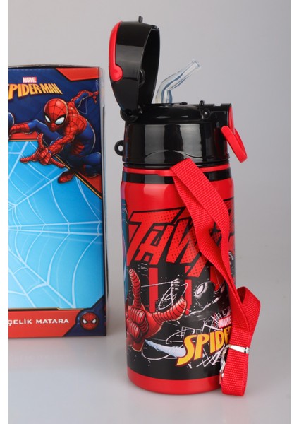 Yeni Sezon Lisanslı Spıderman 500 ml Çelik Matara ve 2 Katlı Beslenme Kutusu / Lunch Box Seti "dekomus Cep Defteri Hediyeli " modelleri