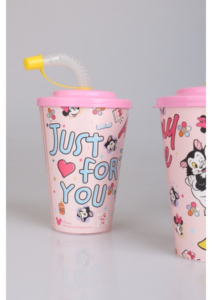 "dekomus Cep Defteri Hediyeli" Lisanslı Mınnıe Mouse Pipetli Bardak fırsatları