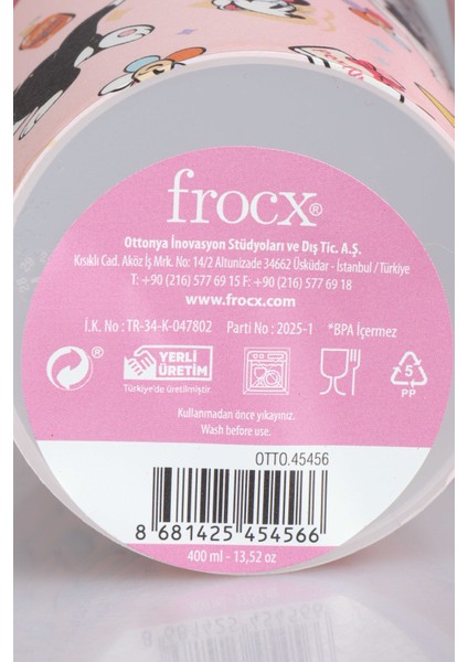 "dekomus Cep Defteri Hediyeli" Lisanslı Mınnıe Mouse Pipetli Bardak