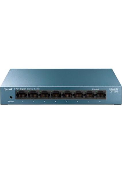 LS108G 8 Port 10-100-1000 Mbps Switch Metal Kasa