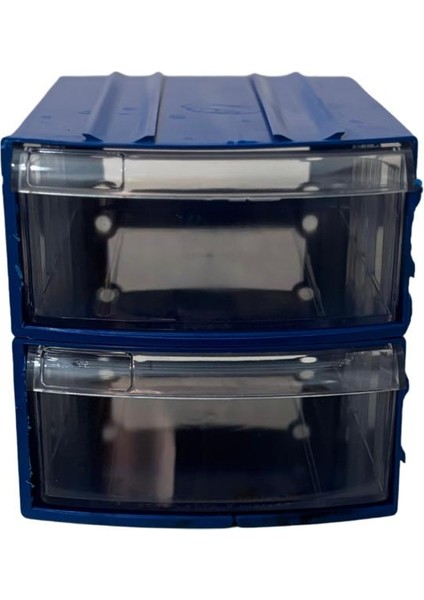 Plastik Çekmeceli Kutu 2 Çekmeceli 720-M