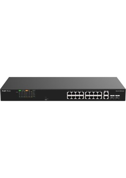 -Reyee RG-ES118FGS-LP 16 Port Poe+ 2 Port 10-100-1000 Mbps + 2 Port Sfp 120W