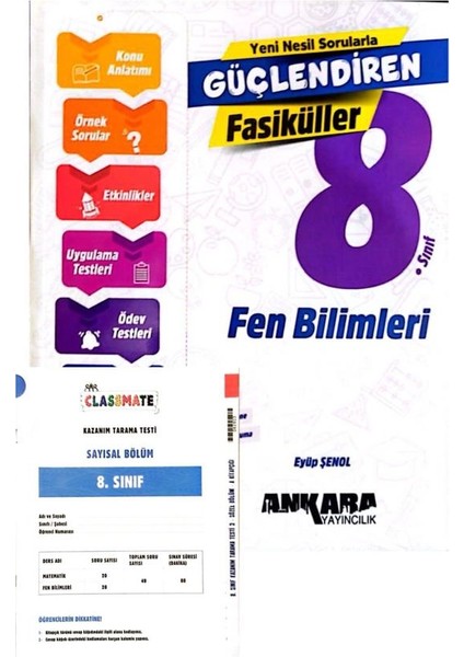 8.sınıf Fen Bilimleri Fasikül Set-Yeni Müfredat Yeni Baskı-Okyanus Lgs Denemeli