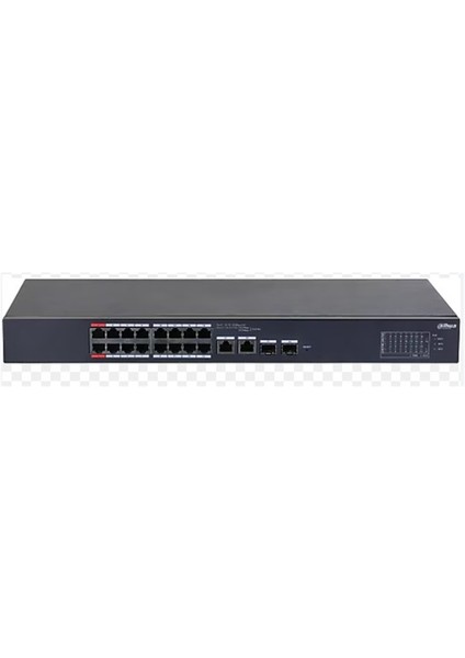 CS4218-16ET-135 16 Port 10-100-1000 Mbps Yönetilebilir Gigabit Poe Switch