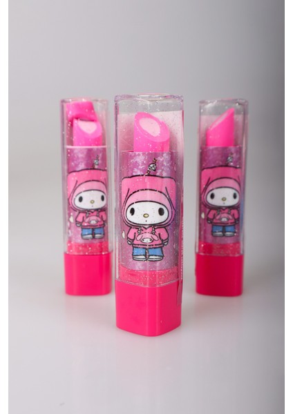 "dekomus Islak Mendil Hediyeli" Lisanslı My Melody "tek Adet" Ruj Silgi