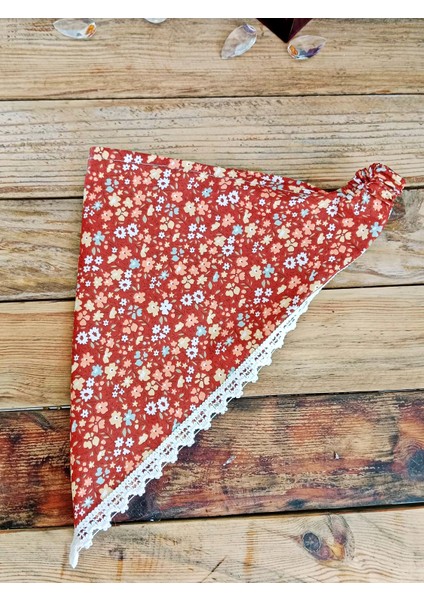 Çiçek Desenli - Dantel Detaylı - Lastikli Bandana modelleri