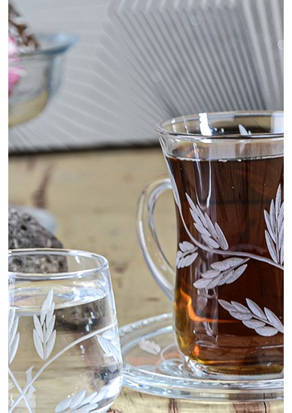 Gulf 18 Parça Arap Kahve Seti Sürgün Desenli fiyatları