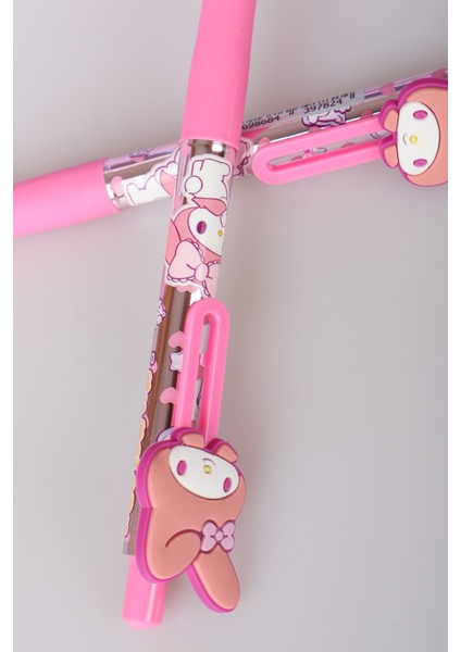"dekomus Islak Mendil Hediyeli" Lisanslı My Melody "tekli" Shınny Versatil Uçlu Kalem 0.7 mm modelleri
