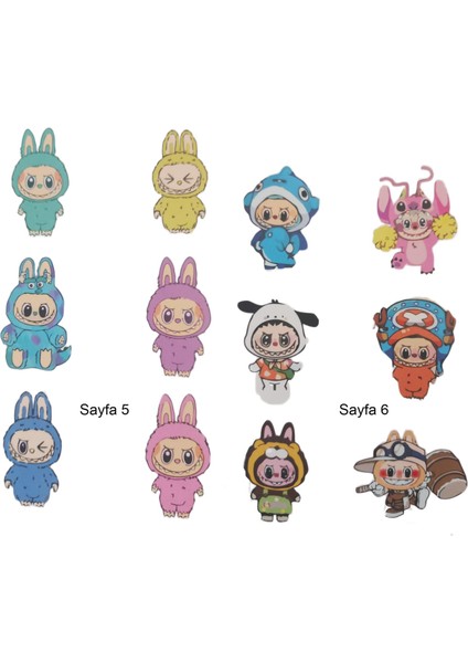 Ars Desing A6 6 Yaprak Sticker Etiket Defteri Labubu fırsatları