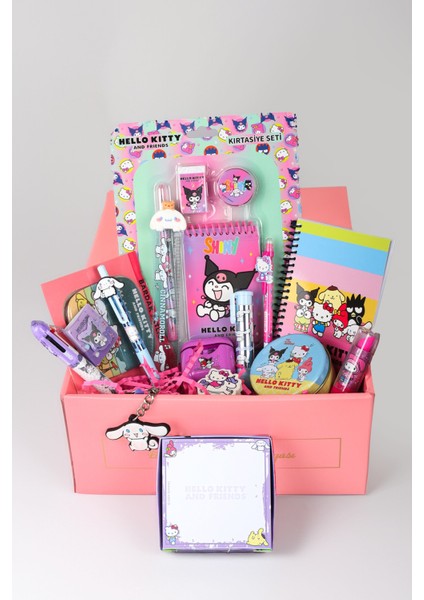 Dekomus Ile Lisanslı Özel Kutulu Hello Kıtty And Best Frıends Kuromı,cınnamorol,my Melody 18 Parça Kırtasiye Seti