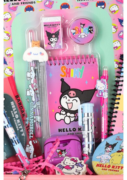 Dekomus Ile Lisanslı Özel Kutulu Hello Kıtty And Best Frıends Kuromı,cınnamorol,my Melody 18 Parça Kırtasiye Seti fiyatları