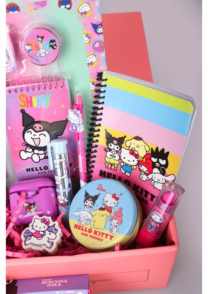 Dekomus Ile Lisanslı Özel Kutulu Hello Kıtty And Best Frıends Kuromı,cınnamorol,my Melody 18 Parça Kırtasiye Seti
