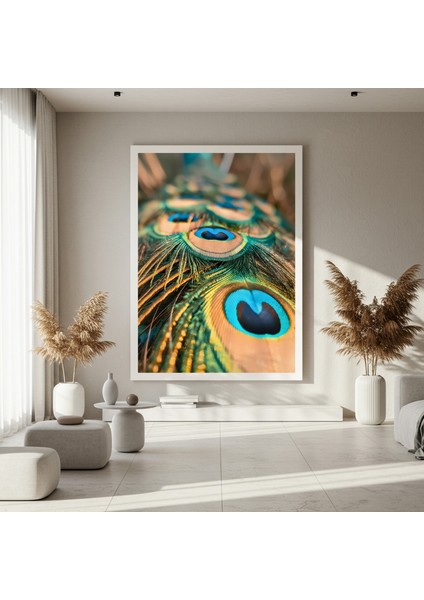 Mavinin Büyüsü Tavus Kuşu Tüyü Tablosu fırsatları