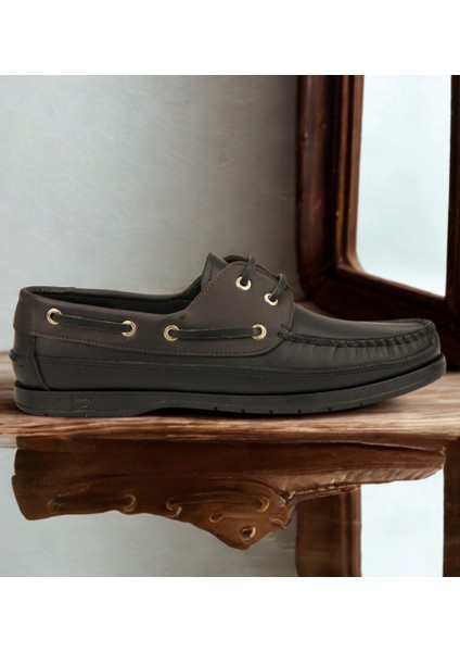 Siyah Kahve Ortopedik Dikişli Hakiki Deri Günlük Ayakkabı fırsatları