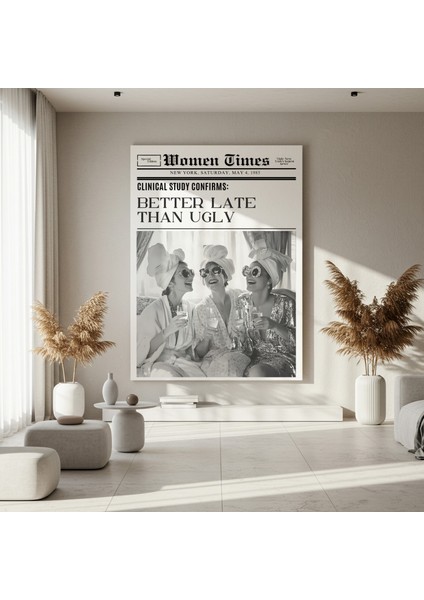 Kadınlar ve Şampanya ile Gazete Baskısı Tablosu fırsatları