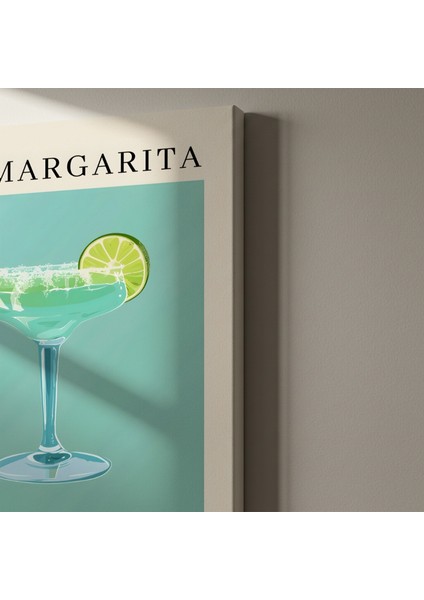 Donmuş Margarita Kokteyli Illüstrasyon Tablosu indirimleri