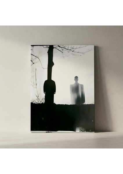 Soyut Insan Figürleri ve Doğa Silüeti Tablosu fiyatları