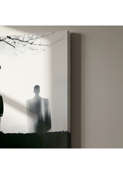 Soyut Insan Figürleri ve Doğa Silüeti Tablosu indirimleri