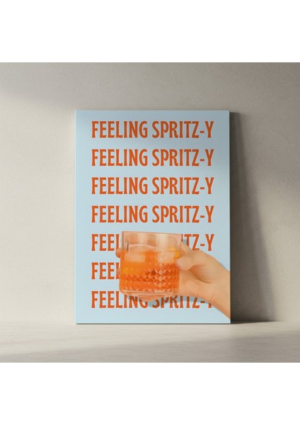 Yaz Kokteyli Spritz Illüstrasyonu Tablosu fiyatları