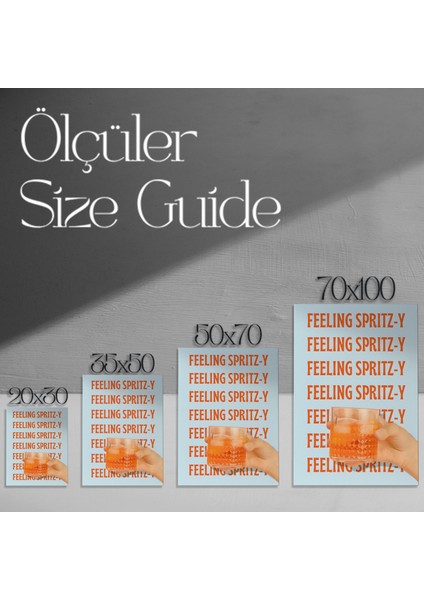 Yaz Kokteyli Spritz Illüstrasyonu Tablosu modelleri