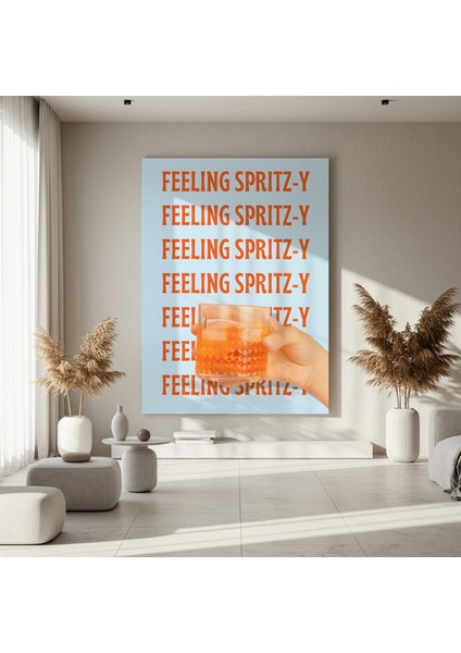 Yaz Kokteyli Spritz Illüstrasyonu Tablosu fırsatları