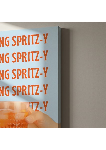 Yaz Kokteyli Spritz Illüstrasyonu Tablosu indirimleri