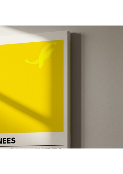 Bee's Knees Kokteyli Minimalist Illüstrasyon Tablosu indirimleri