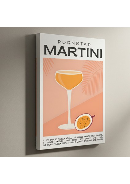 martini kokteyli ıllüstrasyon tablosu