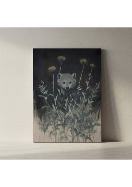 Karanlık Romantizm Tilki Illüstrasyon Tablosu fiyatları