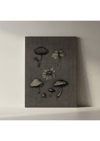 Karanlık Botanik Illüstrasyon Tablosu fiyatları