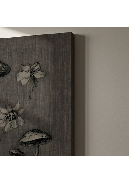 Karanlık Botanik Illüstrasyon Tablosu indirimleri