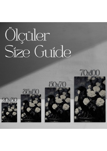 Karanlık Romantizm Kuşu ve Gül Tablosu modelleri